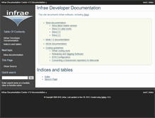 Tablet Screenshot of docs.infrae.com